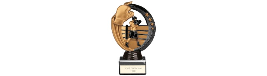 RENEGADE II BOXING LEGEND RESIN TROPHY - 5 SIZES - 14.5CM - 22.5CM